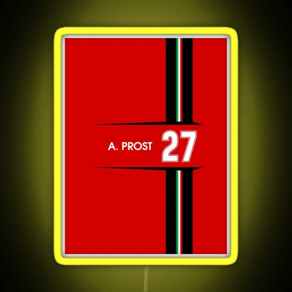 F1 Legends Alain Prost 1991 RGB Neon Sign