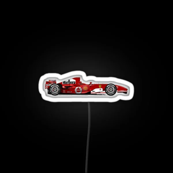 F1 Michael Schumacher Car RGB Neon Sign