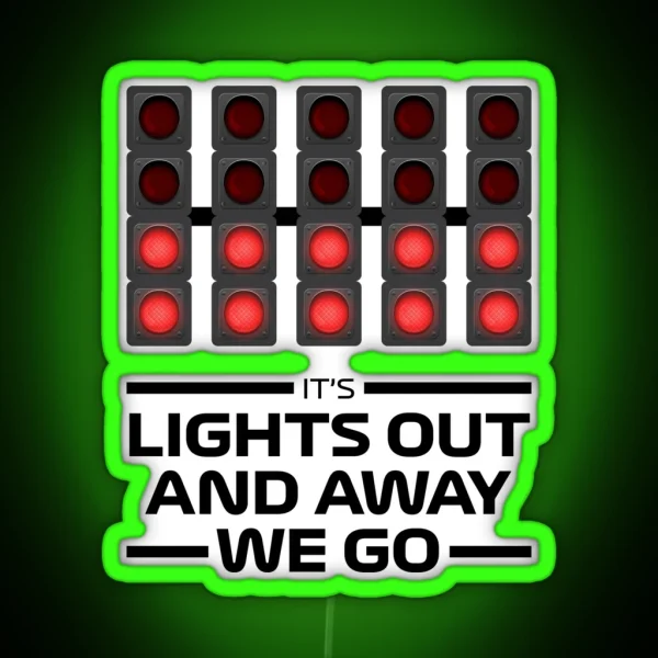 F1 Race Lights RGB Neon Sign