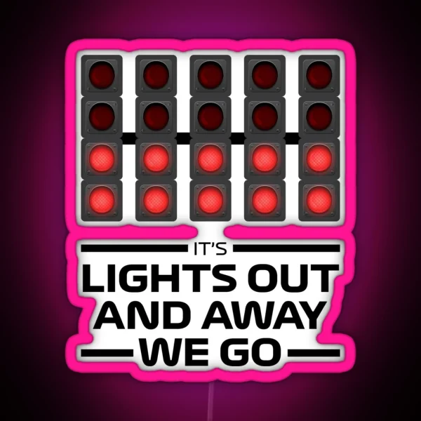 F1 Race Lights RGB Neon Sign