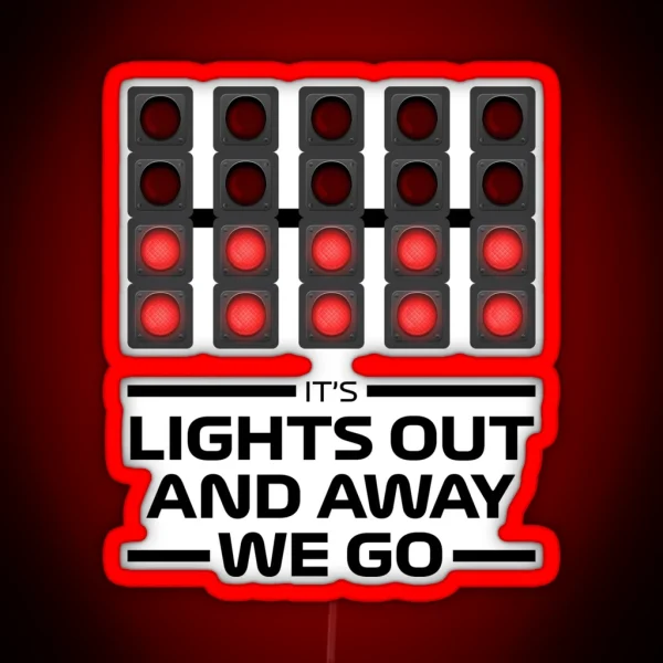 F1 Race Lights RGB Neon Sign