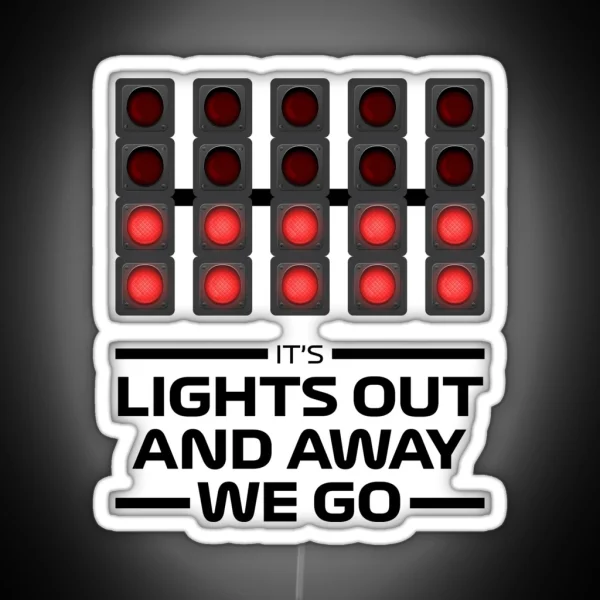 F1 Race Lights RGB Neon Sign