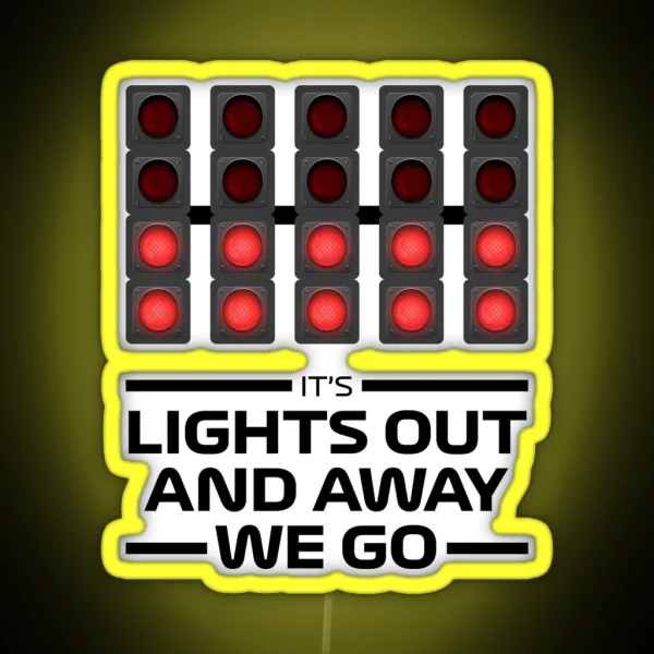 F1 Race Lights RGB Neon Sign