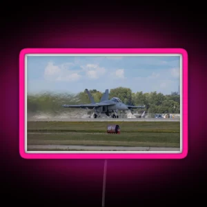 F18E Growler Take Off RGB Neon Sign