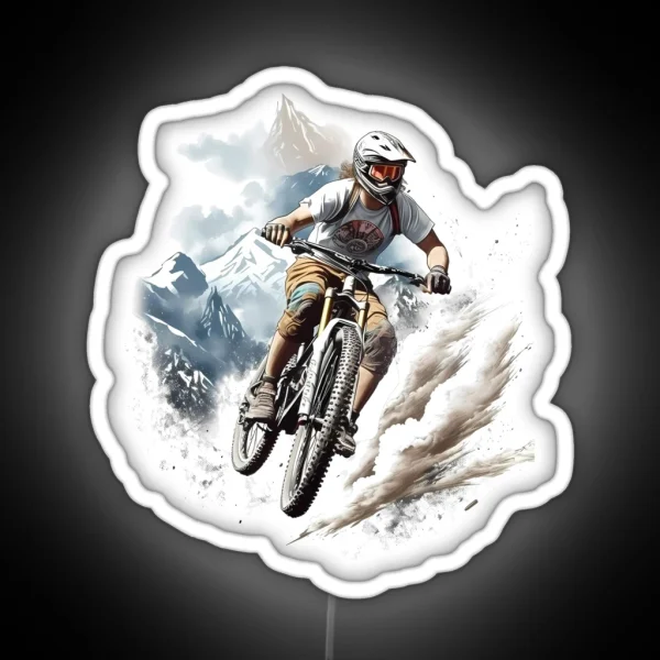 Fabio Wibmer Mountain Bike Riding RGB Neon Sign