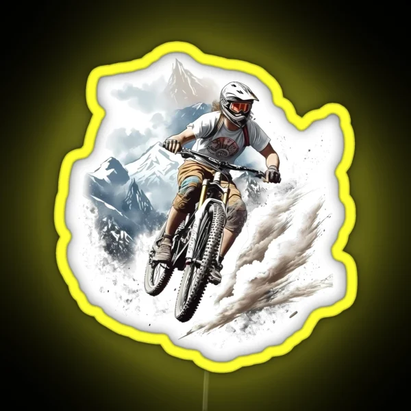 Fabio Wibmer Mountain Bike Riding RGB Neon Sign