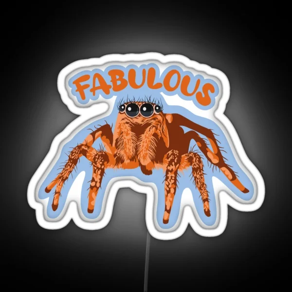 Fabulous Jumping Spider RGB Neon Sign