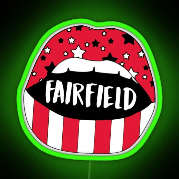 Fairfield University Lips RGB Neon Sign