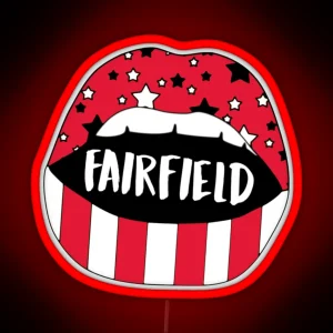 Fairfield University Lips RGB Neon Sign