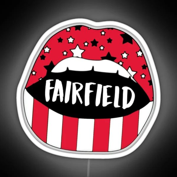 Fairfield University Lips RGB Neon Sign