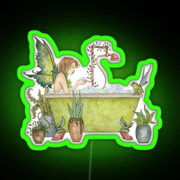 Fairies Love Bubble Baths RGB Neon Sign