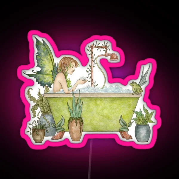 Fairies Love Bubble Baths RGB Neon Sign