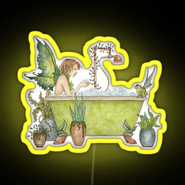 Fairies Love Bubble Baths RGB Neon Sign