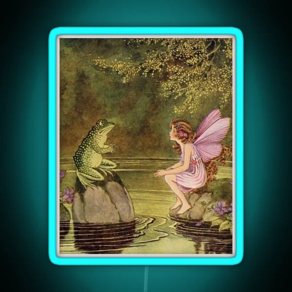 Fairy And Frog RGB Neon Sign