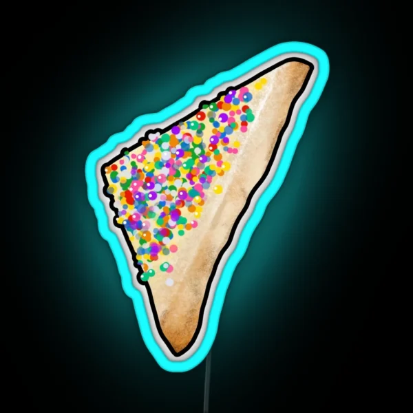 Fairy Bread In Blue Aussie Art Deco RGB Neon Sign