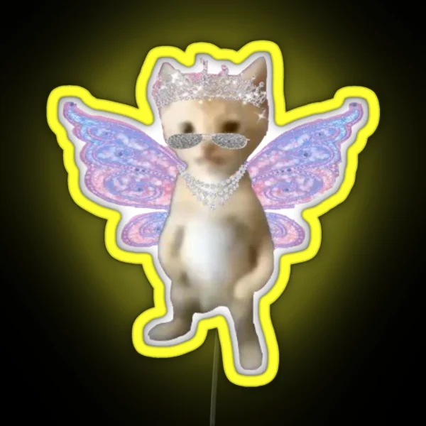 Fairy Cat Cool RGB Neon Sign