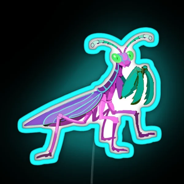Fairy Mantis RGB Neon Sign
