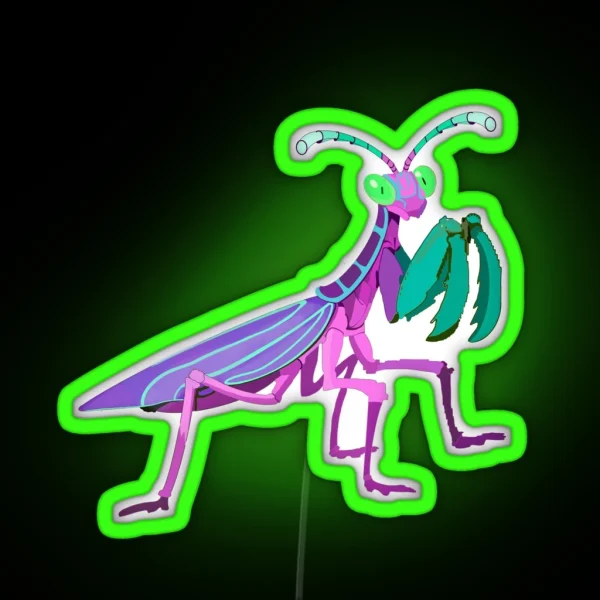 Fairy Mantis RGB Neon Sign
