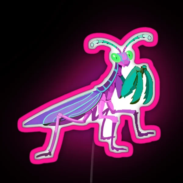 Fairy Mantis RGB Neon Sign