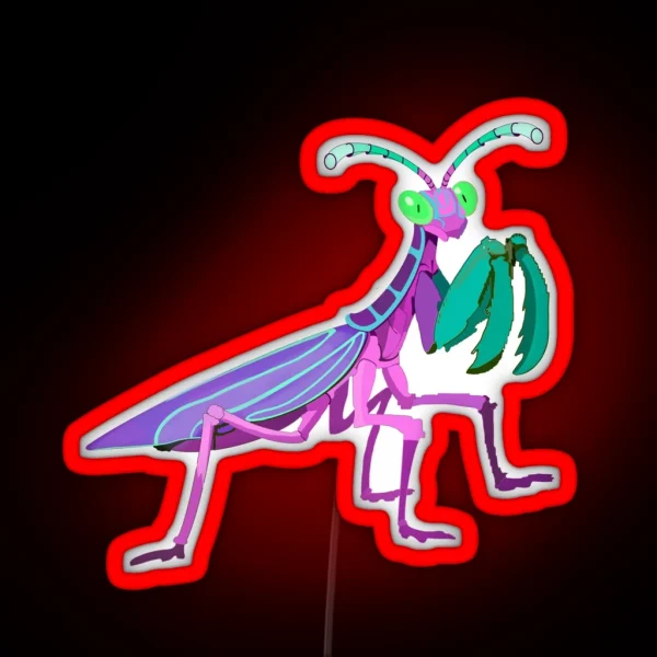 Fairy Mantis RGB Neon Sign