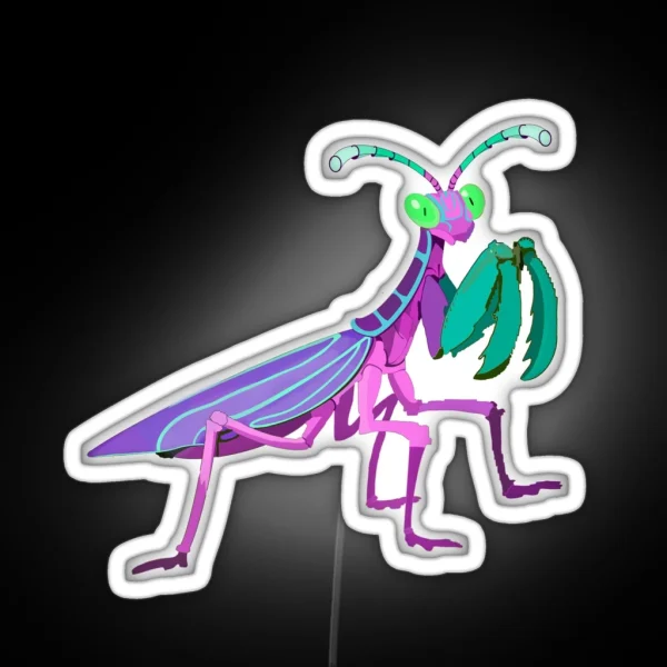 Fairy Mantis RGB Neon Sign