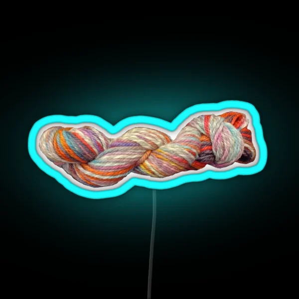 Fall Colors Skein Of Yarn RGB Neon Sign