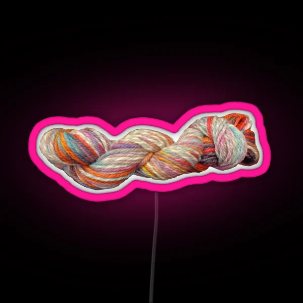 Fall Colors Skein Of Yarn RGB Neon Sign