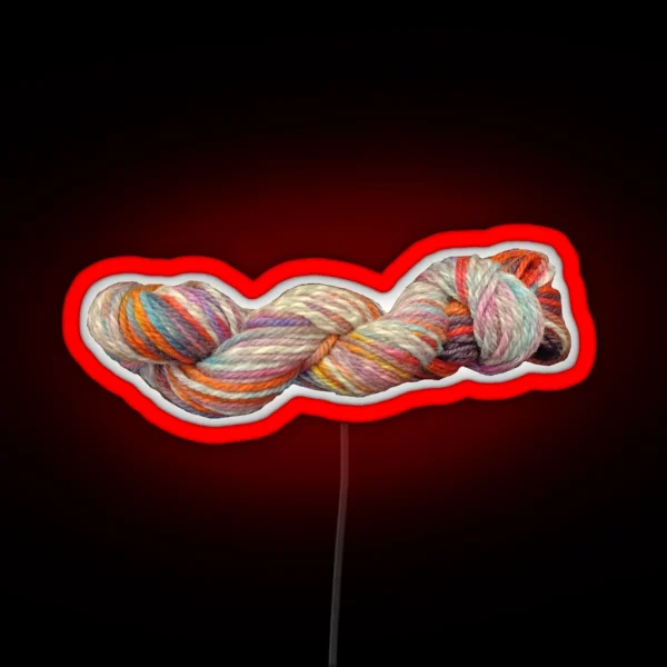 Fall Colors Skein Of Yarn RGB Neon Sign