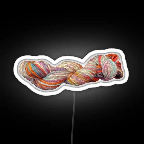 Fall Colors Skein Of Yarn RGB Neon Sign
