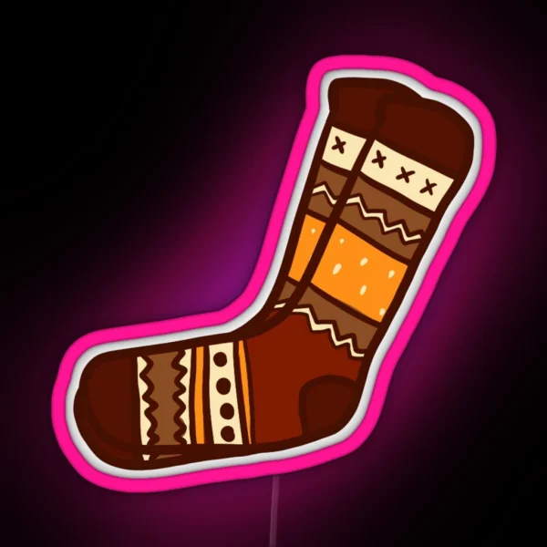 Fall Socks RGB Neon Sign