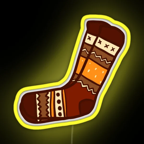 Fall Socks RGB Neon Sign