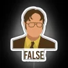 False Dwight RGB Neon Sign - Image 4