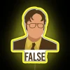 False Dwight RGB Neon Sign - Image 5