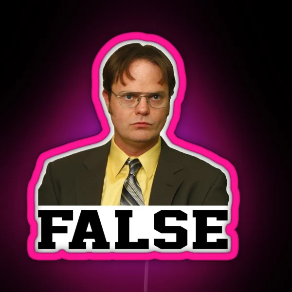 False RGB Neon Sign
