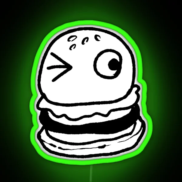 Family Burger RGB Neon Sign