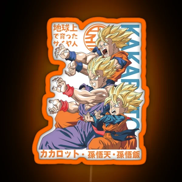 Family Kamehameha RGB Neon Sign