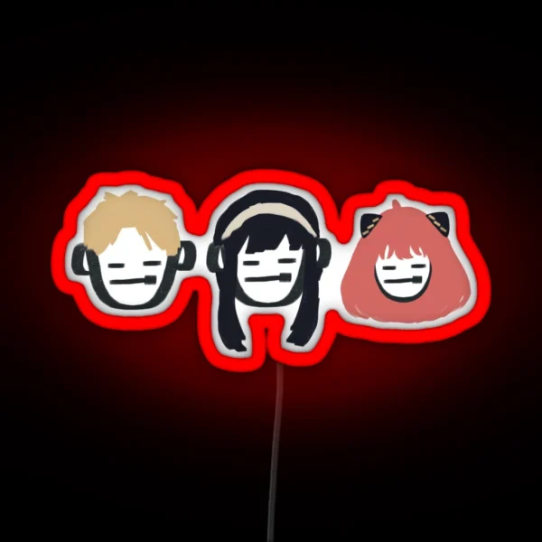 Family Spy Trio RGB Neon Sign