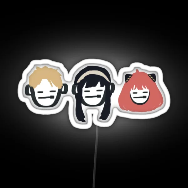 Family Spy Trio RGB Neon Sign