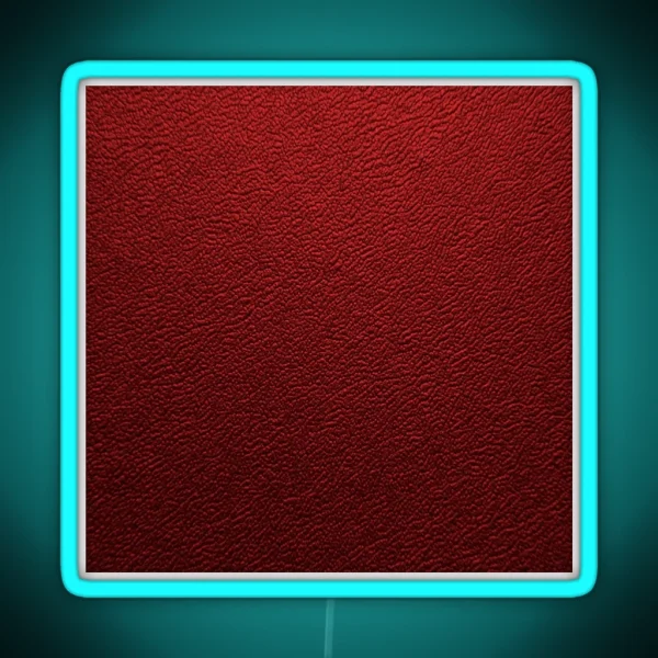 Fancy Red Leather Texture Animal Hide RGB Neon Sign