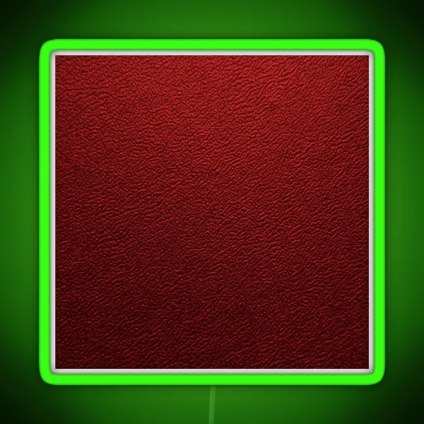 Fancy Red Leather Texture Animal Hide RGB Neon Sign