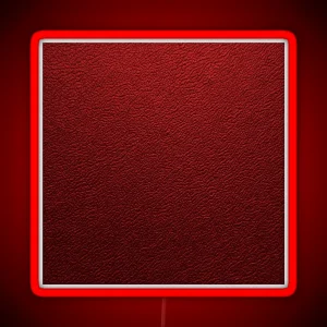Fancy Red Leather Texture Animal Hide RGB Neon Sign