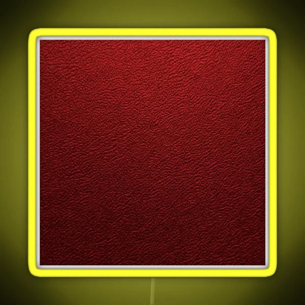 Fancy Red Leather Texture Animal Hide RGB Neon Sign