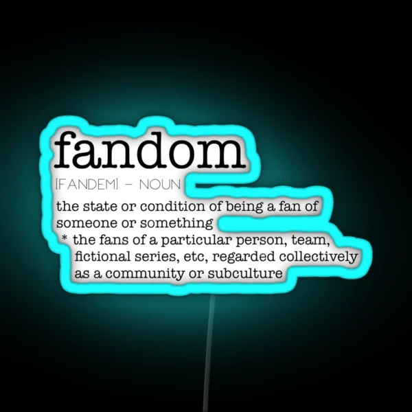 Fandom Noun RGB Neon Sign