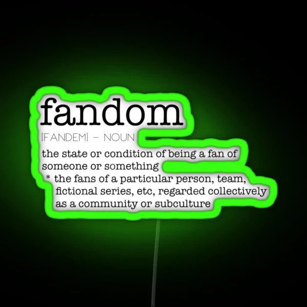 Fandom Noun RGB Neon Sign