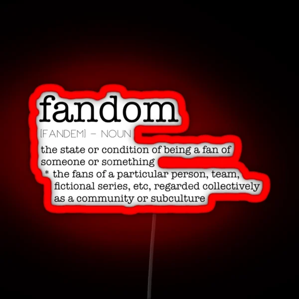 Fandom Noun RGB Neon Sign