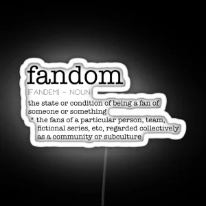Fandom Noun RGB Neon Sign