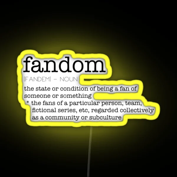 Fandom Noun RGB Neon Sign