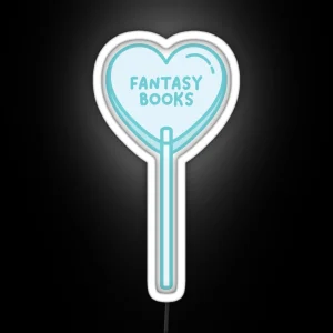 Fantasy Books Lollipop RGB Neon Sign