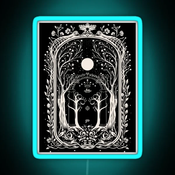 Fantasy Gate To Moria RGB Neon Sign