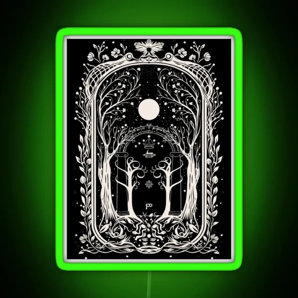 Fantasy Gate To Moria RGB Neon Sign